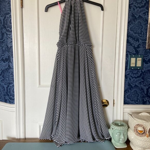 Isaac Mizrahi Halter Chiffon Dress Size 2-4, Garden Party, Wedding Guest - Picture 13 of 16